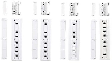 Integrated Fridge Freezer Door Plastic Mounting Bracket Fixing Slide Kit for Refrigerator Slide Rail Door Connector Accessories(4set)