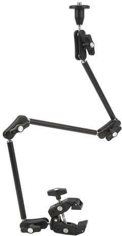 Annadue Super Pince à Bras de Friction articulé Réglable, Support et Pince Flexibles pour Caméra de Bureau avec Filetage 1/4 3/8, pour Lumière, Webcam, Micro, Caméra d'action