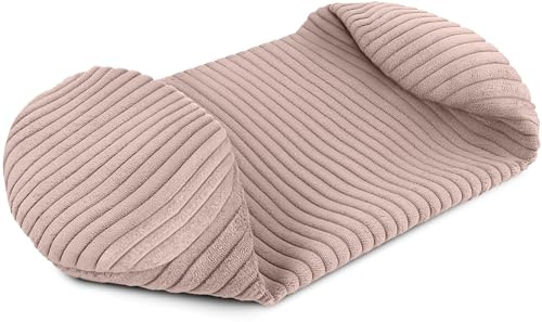Amilian Kissenrollenbezug 15x40 cm - Ersatzbezug für Nackenrolle und Kissenrolle – Rundkissen Bezug mit verdecktem Reißverschluss - weicher, waschbarer Bezug - Elfenlicht