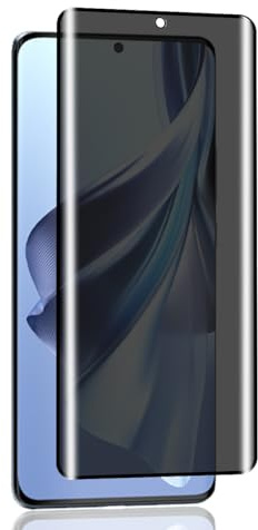 Jaavkkma 1 Pieza Protector Pantalla Privacidad para OPPO Reno 10/10 Pro Cristal Templado, Dureza 9H/Sin Burbujas/Anti Espía, Película Protectora para OPPO Reno 10/10 Pro - Privacy Vidrio Templado