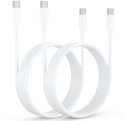 PEAKLIFT iPhone 17/16/15 Fast Charging Cable, 2 Pack 1M USB C to USB C Cable, Type C Wire, USB C Charger Cable for iPhone 17/16/15 Pro Max, iPad Pro/Air/Mini, Pixel 8, Switch