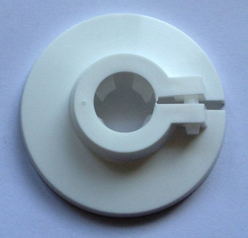 Flamco Rosette für Rohraußendurchmesser 22mm ( 1/2 Zoll ) Einzelrosette, Heizkörperrosette, Rohrabdeckung, Klickrosette