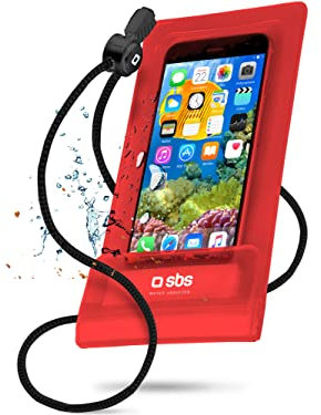 SBS TEWATEREASY55R Handyhülle 14 cm (5,5 Zoll) Entnahmekoffer Rot - Handyhüllen (Abziehtasche, Universal, 14 cm (5,5 Zoll), Rot