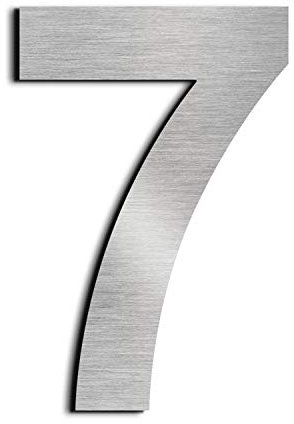 nanlyiau 6in/15.3cm numero maison numéro de maison de numéro de rue,En Acier Inoxydable Massif 304,Flottant Home Adresse Plaque(6in 7)
