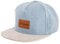 Blackskies® Denim Beast Snapback Cap | Herren Damen Schirm Premium Baseball Mütze Kappe Jeans Kappe - Blau
