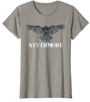 Corbeau Nevermore Poésie Halloween Edgar Allan Poe T-Shirt
