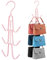 ZEDODIER Handtaschen-Aufhänger, Geldbörsen-Handtaschenhalter, 2 Stück, Rosa, Metall, platzsparend, Kleiderbügel, Taschen, Handtaschen, Aufbewahrung, Organizer, Tank-Tops, Gürtel