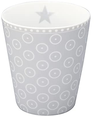 Krasilnikoff Happy Mug HM 387 - Circle Dots, grey