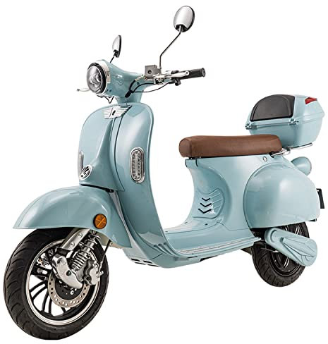 Elektroroller Classico Li, SE, 3000 Watt, Elektro-Roller, mit Straßenzulassung, 45 km/h, herausnehmbarer Lithium-Akku, Blau