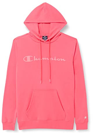 Champion Legacy American Classics Heavy Powerblend Terry Logo Sweatshirt à Capuche, Rose cyclamine, S Homme