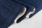 GULLAMBO Door Mat - Non Slip Door Mats Indoor Washable For Tiles Lino lamination Wood Flooring - Washable Front Door Mat Inside, Super Absorbent - Kitchen Door Mats Rugs (Navy Greek, 50cm x 80cm)