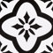 Elffloor Adhesive Floor Tiles Vinyl Flooring Self Adhesive Wall Tiles for Kitchen Bathroom Living Room Stickers PVC Waterproof Black and White 20X20cm 10pcs