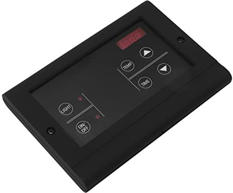 Pyhodi Dampfgenerator-Controller, Multifunktional, Kompakte Größe, Einfache Bedienung, 35 Bis 110 °C, Digitaler, Wandmontierter Nassdampfgenerator-Controller für SAB SAD HV-Serie 3‑27 KW (Schwarz)