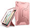 SURITCH for iPad 9th/8th/7th Generation Case, iPad 10.2 Case, [Built in Screen Protector] [Pencil Holder] Shockproof Rugged Protective Cover and DropProof Stand - Rose Gold