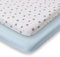Koru Kids® Pinguin Spannbettlaken 60x120 Baby – 2er Pack – Pinguine + hellblau – Premium Bettlaken – weiches Jersey – 100% Baumwolle – bei 60° waschbar – Made in Belgium