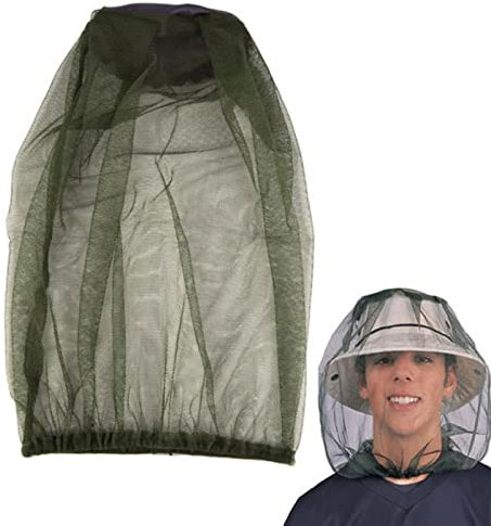 Casquette de Moustiquaire,Casquette Anti-Moustique,Filet de Tête de Moustique,Filet de Chapeau de Pêche,Hotte Extérieure pour Apiculteurs,pour Le Camping,Randonnée,Pêche,Les Activités de Plein Air