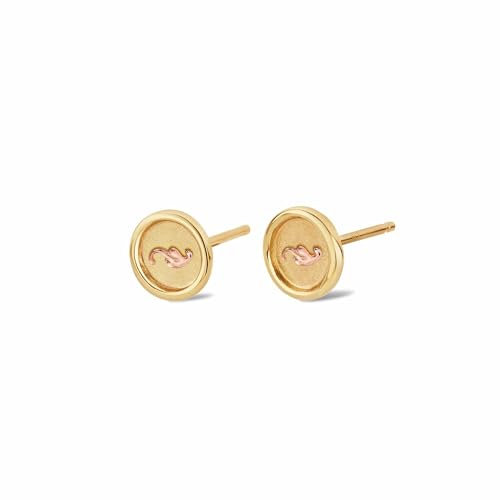 Clogau Insignia 9ct Solid Gold Stud Earrings Standard
