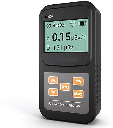 EBAYTV Geigerzähler Radioaktivitätsdetektor for nukleare Strahlung, Röntn-IR-Zählerdetektor, IR-Radioaktivitätsdetektor, nukleares Abwasser (Color : FS-600, Size : 1 UK)