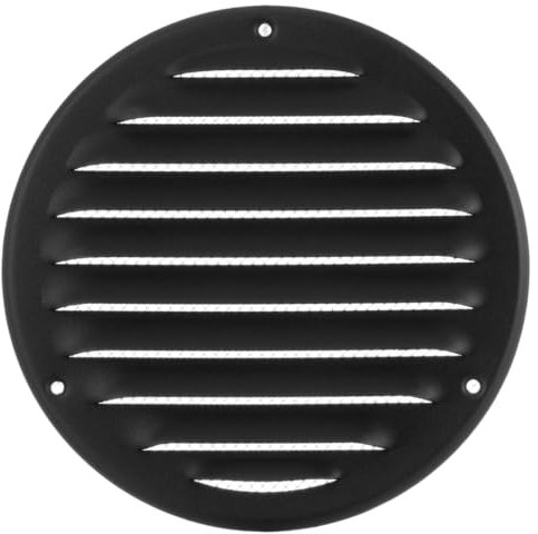 Ø 125mm Grille de Ventilation avec Moustiquaire - Grilles d'aération en Métal - Acier, Anthracite