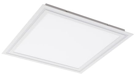 Lucande LED Deckenleuchte Leicy dimmbar mit Leselampe (Modern) in Weiß aus Metall (1 flammig,) - Lampe Deckenlampe Wohnzimmerleuchte