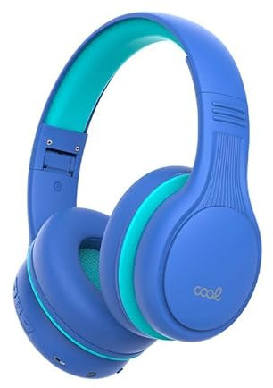 Cool Auriculares Stereo Bluetooth Cascos Infantiles Kids Azul (Volumen Limitado)