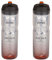 ZEFAL Pack Arctica 75 - Lot de Deux Bidons Vélo 750 ML - Gourde Vélo Isotherme - Inodore et Etanche - Bidon Sport sans BPA - Argent/Orange