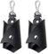 JNNJ 2 Pièces étuis Clés Voiture Créatif, Porte-Clés Voiture En Forme Chauve-Souris, étuis De Clés Chauve-Souris En Cuir PU, étui Personnalisé Pour Tous Types Clés De Voiture Moto(Noir)
