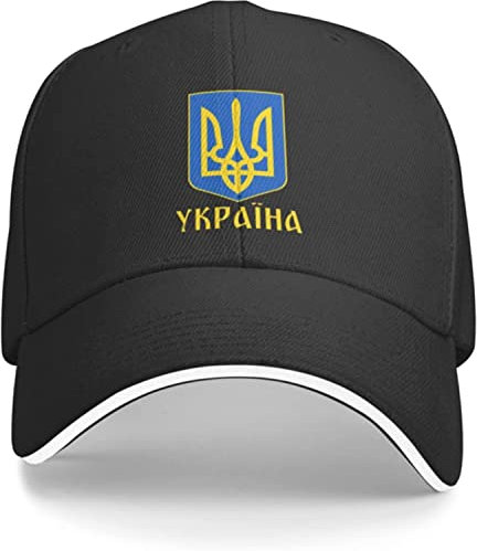 Ukraine Hat Support Ukraine Baseball Cap I Stand with Ukraine Trucker Hat Black Ukrainian Dad Hat, Schwarz , One size