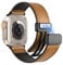 TiMOVO Bracelet Compatible avec Apple watch Ultra/Ultra2 49mm/Series10/9/8/7/6/5/4/3/2/1/SE 42/44/45/46mm,Bracelet pour femmes et hommes, jaune-marron