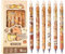 MOZXIRZ Niedliche, löschbare, einziehbare Stifte, löschbare Gelschreiber, Cartoon-Capybara-Stift, 0,5 mm, feine Spitze, blaue Tinte, Cartoon-Schreibstift, Büro, Schule, Stifte, Damen, Mädchen, Jungen,