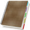 Yarotm Notizbuch A4 Liniert - 28.5x21cm Spiralblock Notebook - 120 Blatt Braun Notizheft Hardcover - 100GSM Papier Liniert Tagebuch - Reisetagebuch Notizblock A4 Spiralbindung