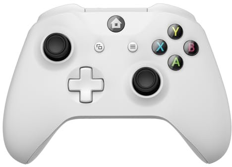 IWGAME Wireless Controller for Xbox/Android/IOS/PC, for Xbox One Controller with No 2.4GHz Adapter Needed, Support 3.5mm Audio Jack Compatible with Xbox One/Xbox One S/X/, Xbox Series S/X (White)