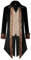 Steampunk Herren Jacken, Frack Mantel Herren mit Knöpft Vintage Mittelalter Gehrock Renaissance Kostüme Viktorianische Gothic Kleidung Mittelalter Palast Mantel Halloween Kostüme Karneval Party