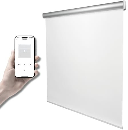 Home-Vision® Elektrische Verdunklungsrollo mit Klemmfix, Smart-Rollo ohne Bohren, energiesparendes Thermorollo mit leisem Motor, speziell für perfekte Abdunkelung und Isolierung.