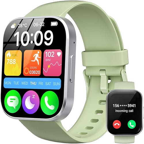 OUKITEL Smartwatch Uomo Donna, 1.91 Orologio Smartwatch con Effettua/Risposta Chiamate, 140+Modalità Sportive Impermeabile IP68, Smart Watch con Monitoraggio del SpO2/Sonno/Contapassi per IOS/Android