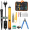 VFANDV Lötkolben Set, 60W 180-520°C Lötkolben mit Ein/Aus Schalter LCD Einstellbar Temperatur Soldering Iron, Mini Lötkolben Lötkolben Lötset für Elektrische Arbeiten - Lötgerät