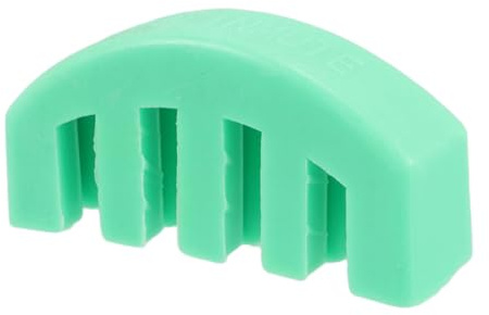 Klauenförmiger Geigendämpfer mit Fünf Zinken, Grün, für Violine | Gummi und Kunststoff, Leicht zu Montieren, Tragbar, Schützt Saiten, Verhindert Verrutschen, Zubehör für Instrumente