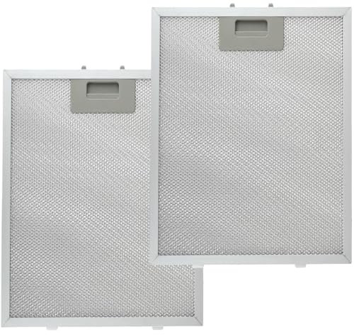 KAHEIGN 2 Piezas 5 Capas Filtros para Campana Extractora, 320mm x 260mm Filtro de Ventilación Universal de Malla de Aluminio Filtro de Grasa Metálico para Campanas Extractoras de Muchas Marcas Líderes