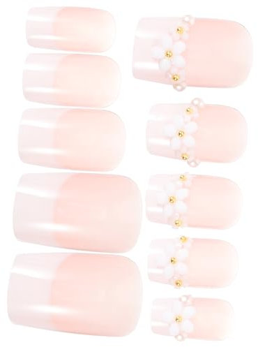 HAPINARY Press Nails Girls Fake Nails Kit for Women Art Supplies Manicure False Tips