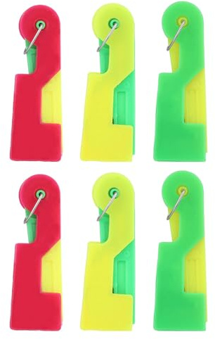 ZWWOGE 6 Stück Nadeleinfädler Universal, Einfädelhilfe Nähzubehör für Nähmaschinen und Handnähen, Schnelles Einfädeln mit Metall-Kunststoff-Kombination