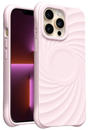 ORNARTO Vortuxe for iPhone 13 Pro Max Case,Compatible with MagSafe | Rose Quartz,6.7”,Real Liquid Silicone,Vortuxe Texture,Drop Protection,Reinforced Corners,Soft-Touch Finish,Comfortable Grip