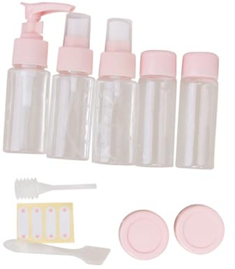 Cabilock Spenderflasche Rosa Mit Sprühflaschen Für Kosmetik Reise-flüssigkeitsbehälter Wiederverwendbar Für Shampoo Bodylotion Ätherische Ölmischungen