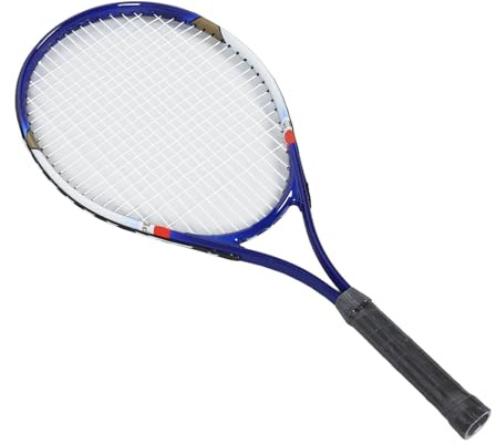 ZASCHMOY Premium 27 -Zoll -Tennisschläger für Erwachsene und Jugendliche Aluminium Legierung und Nylon Freizeitschläger mit Tasche für Anfänger und Zwischenspieler, Blue (Blue)