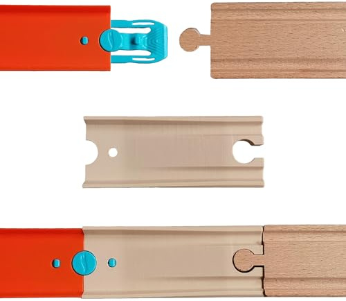 Holzeisenbahn zu Hot Wheels kompatibler Adapter (4 Stück)