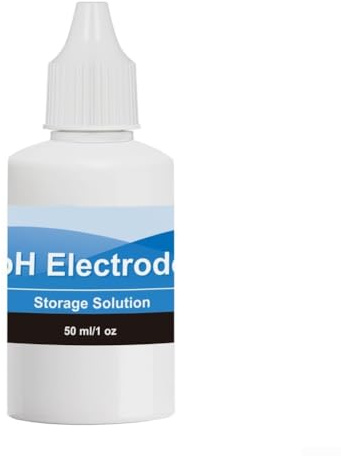 Solution d'étalonnage du pH 50 ml, 4.0/7.0/10.0 Kit de solution tampon avec stockage ORP222mv pour protection de sonde de pH, étiquettes à code couleur, laboratoires et hydroponie (ORP222mv)