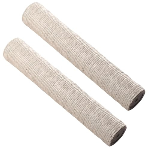 Sisal-Katzenkratzbaum-Ersatz, 2er-Pack, einfache Installation mit 8-mm-Schrauben für die Auffrischung des Kratzbaums/20 Zoll