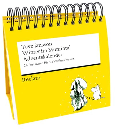 Winter im Mumintal. 24 Postkarten für die Weihnachtszeit (Advents-Postkartenaufsteller): Mumins Adventskalender: 24 heraustrennbare Karten mit ... von Tove Jansson | Geschenk für Mumins-Fans