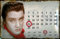 Buddel-Bini Versand Blechschild Elvis Presley Magnet Kalender Nostalgieschild 20x30 cm gewölbtes Stahlblech 3-D Relief geprägt EMBALIT Einbrennlackierung Lange Lebensdauer Original lizensierte Replika