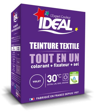 Ideal Teinture Textile Tout en un 230 g Violet