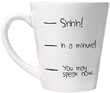 Grindstore Latte-Becher You May Speak Now weiß